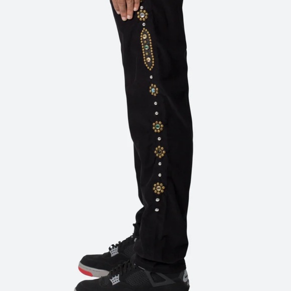 Embellished stud corduroy pants - Picture 2 of 5